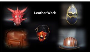 Custom leather work products