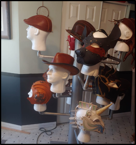 Hats and masks display