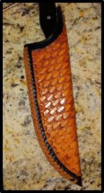 Custom leather sheath 1