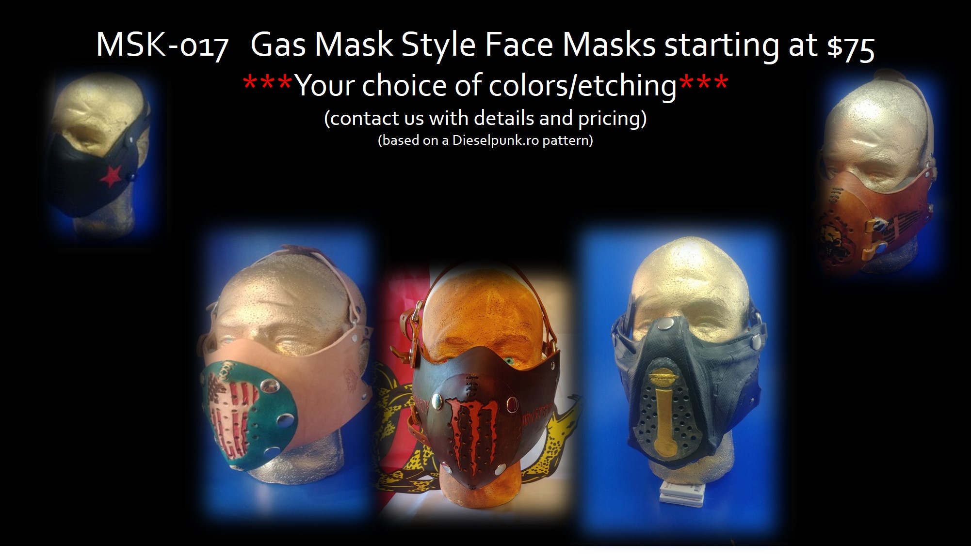 Gas Mask Style Masks