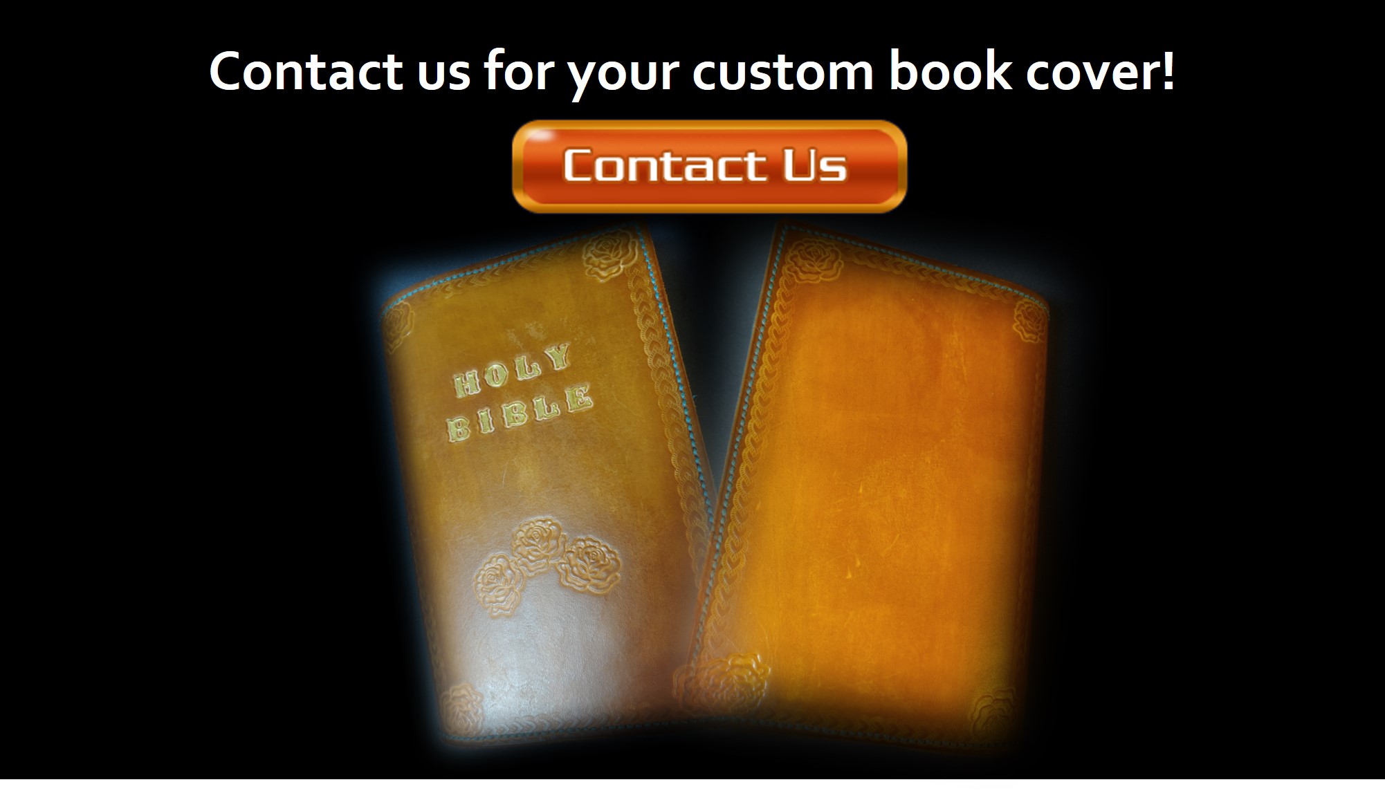 Custom Leather Book Cover