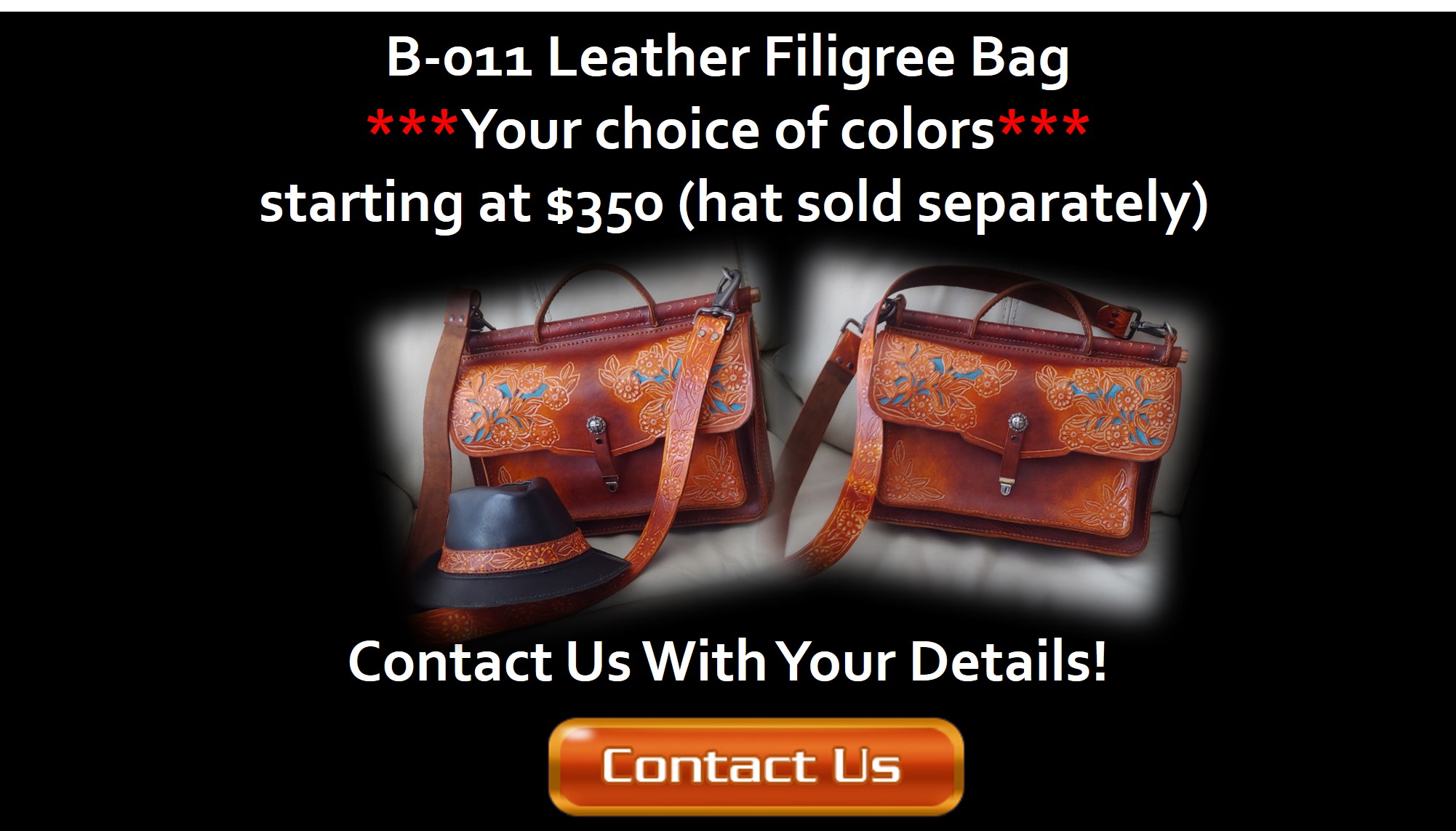 Leather Filigree Bag